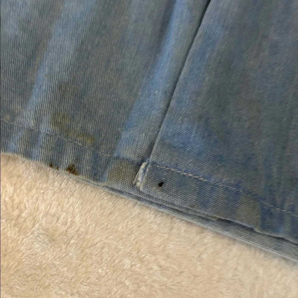 Vintage Embroidered Denim Shirt for Men